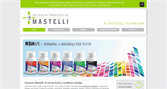 Desktop Screenshot of farmaciamastelli.it